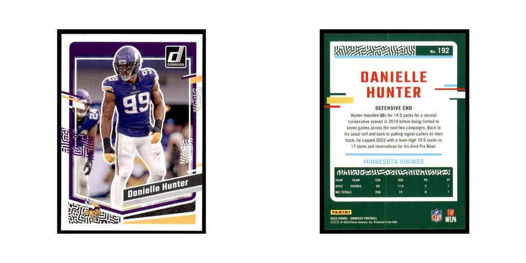 Danielle Hunter 2023 Donruss #192 Minnesota Vikings Football Card NM
