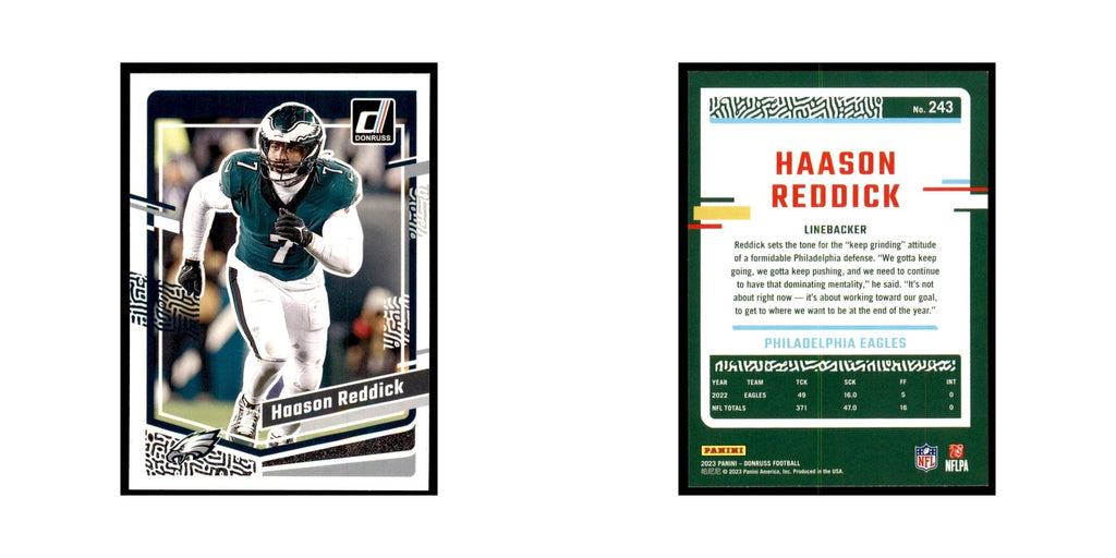 Haason Reddick 2023 Donruss #243 Philadelphia Eagles Football Card NM