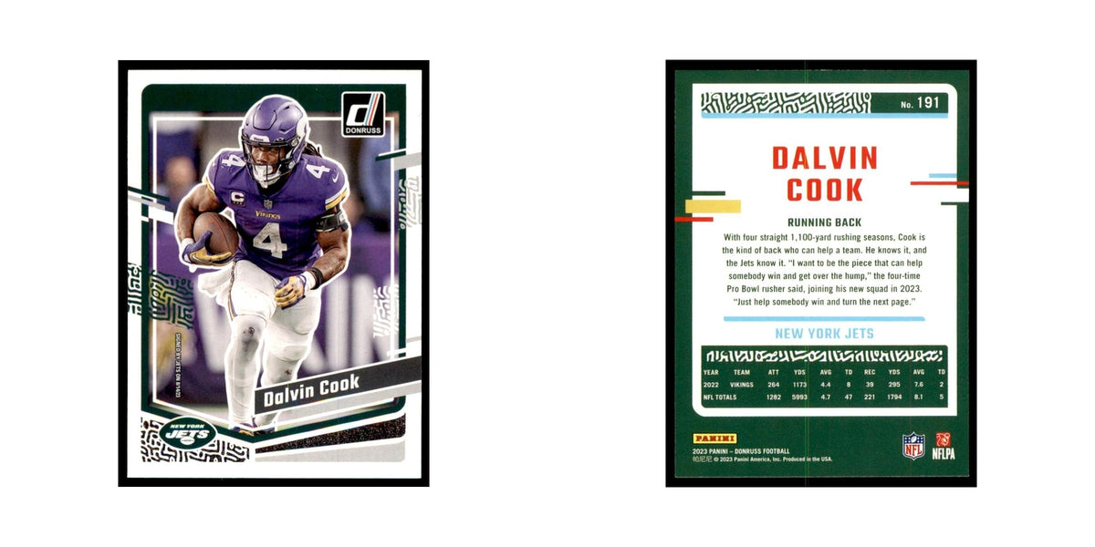 Dalvin Cook 2023 Donruss #191 Minnesota Vikings Football Card NM