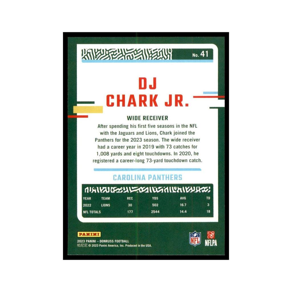DJ Chark Jr. 2023 Donruss #41 Carolina Panthers Football Card NM