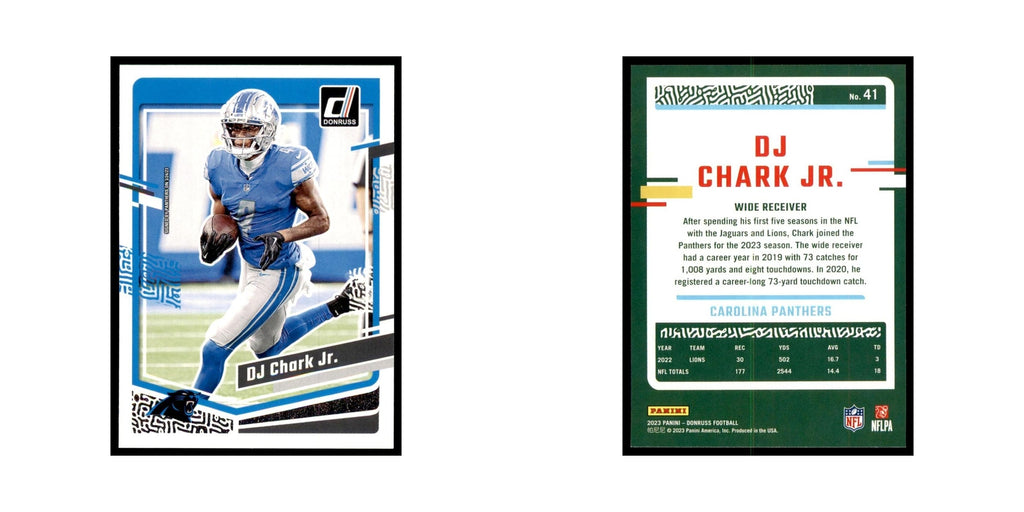 DJ Chark Jr. 2023 Donruss #41 Carolina Panthers Football Card NM