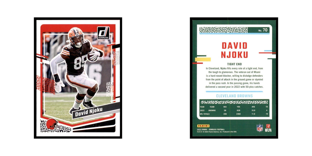 David Njoku 2023 Donruss #70 Cleveland Browns Football Card NM