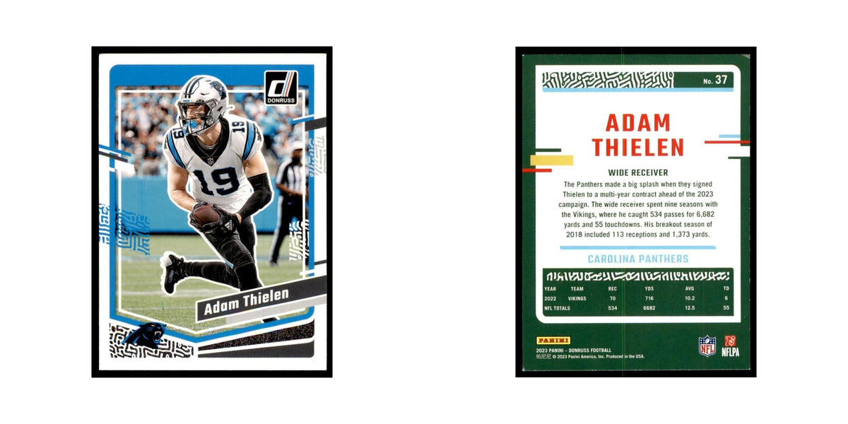 Adam Thielen 2023 Donruss #37 Carolina Panthers Football Card NM