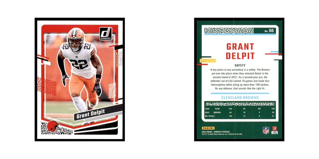 Grant Delpit 2023 Donruss #66 Cleveland Browns Football Card NM