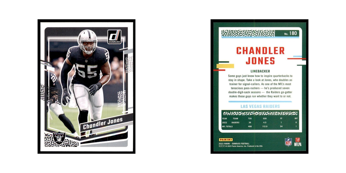 Chandler Jones 2023 Donruss #180 Las Vegas Raiders Football Card NM