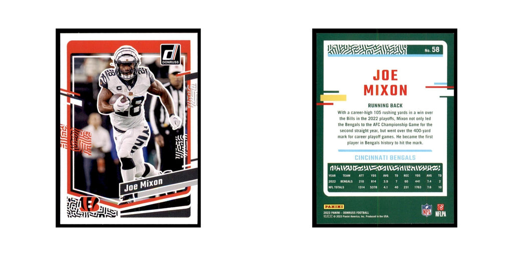 Joe Mixon 2023 Donruss #58 Cincinnati Bengals Football Card NM