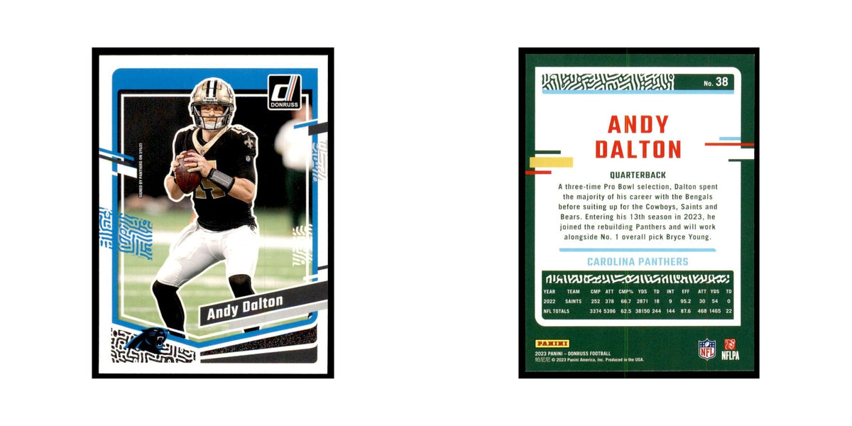 Andy Dalton 2023 Donruss #38 Carolina Panthers Football Card NM