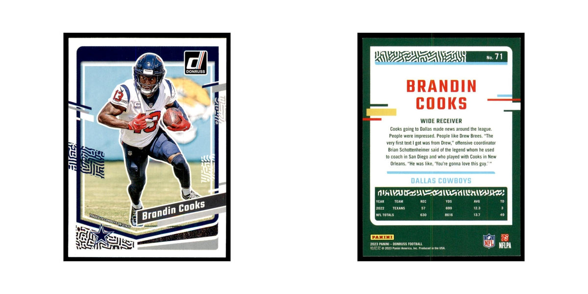 Brandin Cooks 2023 Donruss #71 Dallas Cowboys Football Card NM