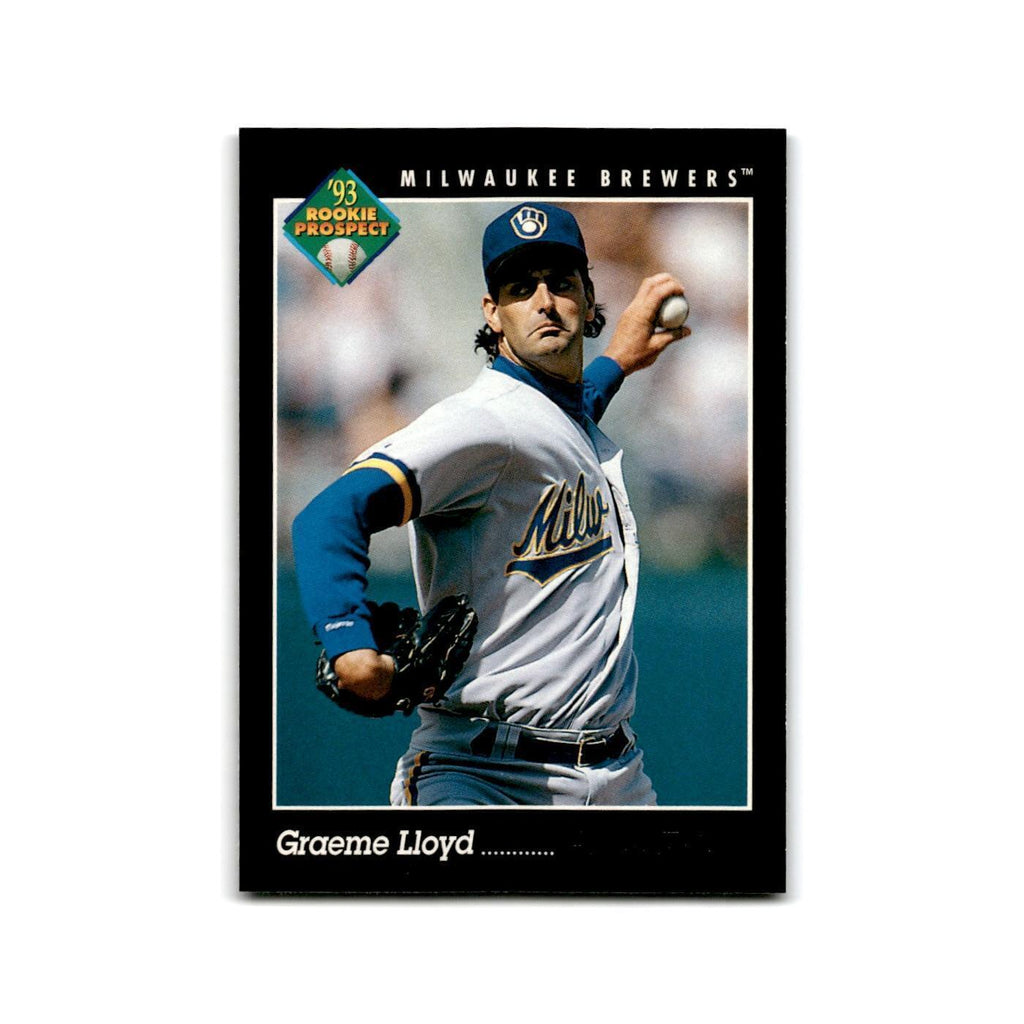 Graeme Lloyd Rookie 1993 Pinnacle #616 Milwaukee Brewers Baseball Card NM