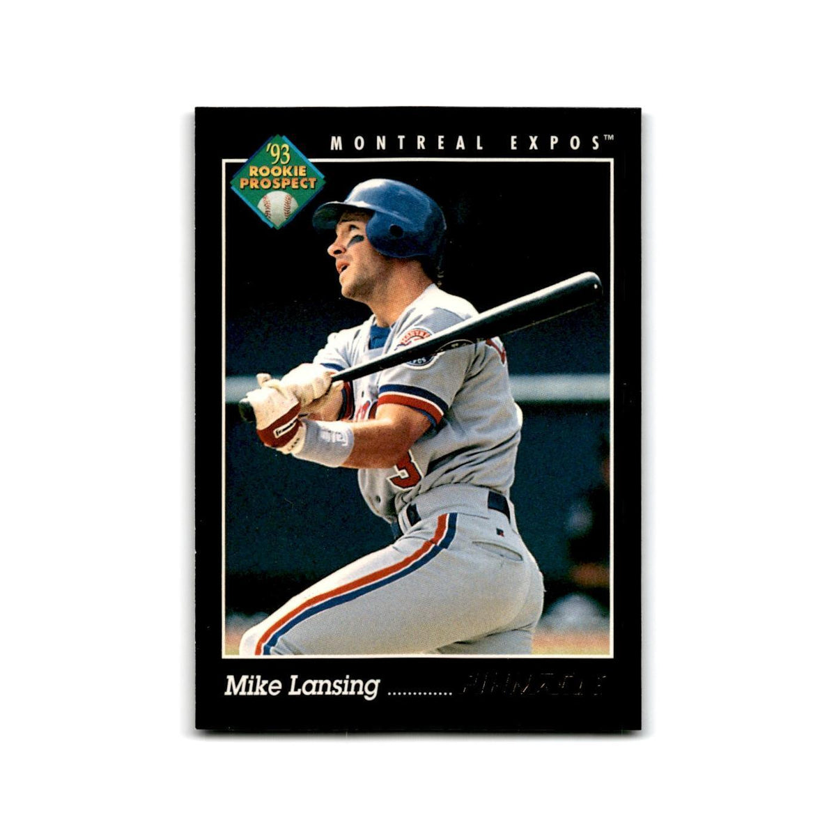 Mike Lansing Rookie 1993 Pinnacle #620 Montreal Expos Baseball Card NM