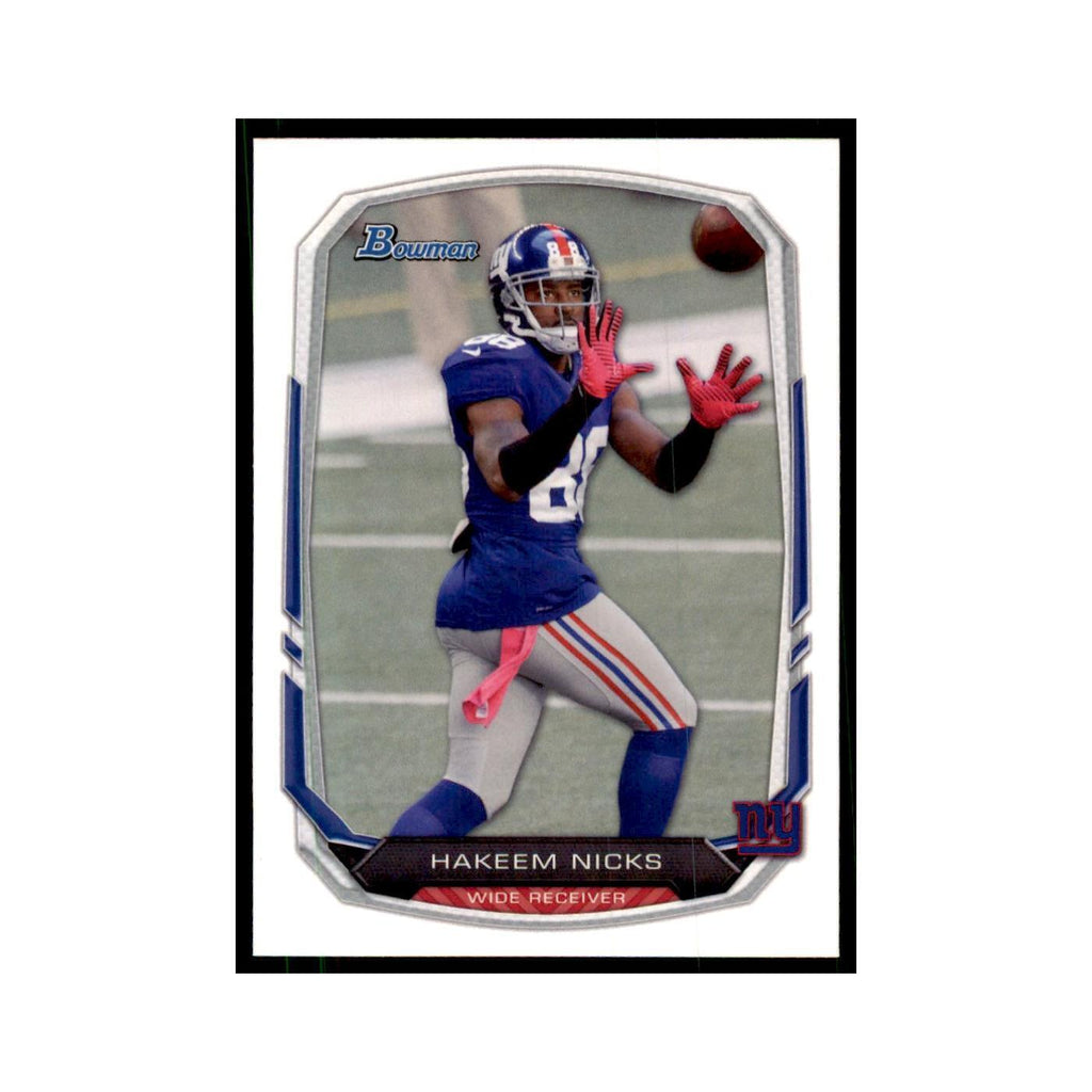 2013 Bowman Hakeem Nicks Football Cards #56