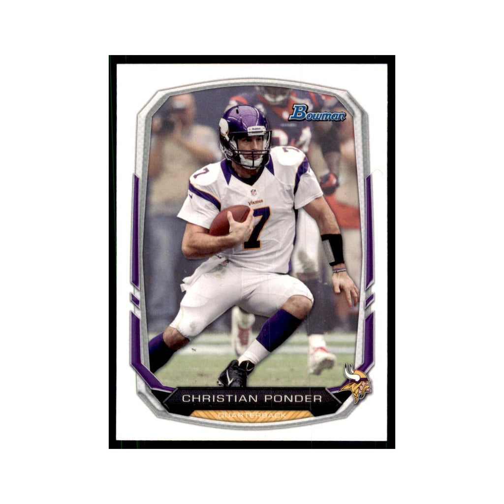 2013 Bowman Christian Ponder Football Cards #66
