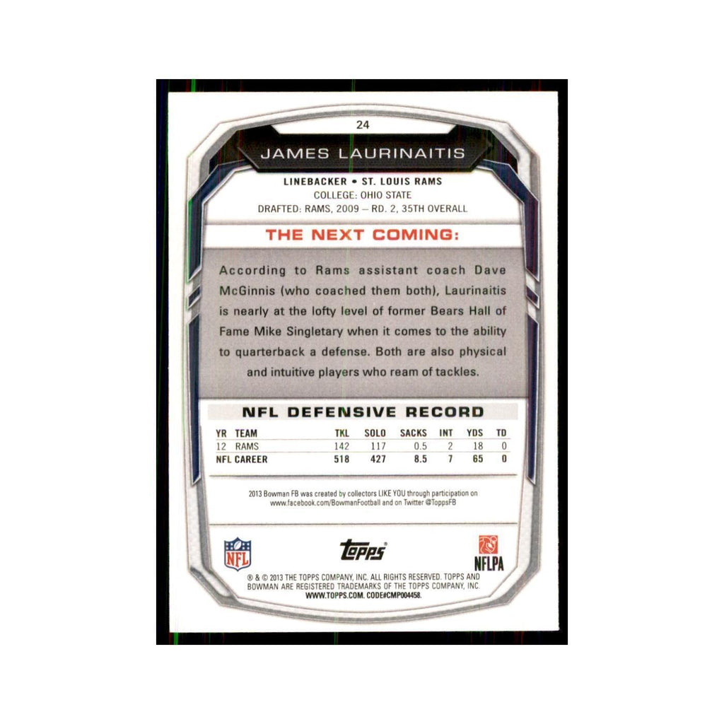 2013 Bowman James Laurinaitis #24