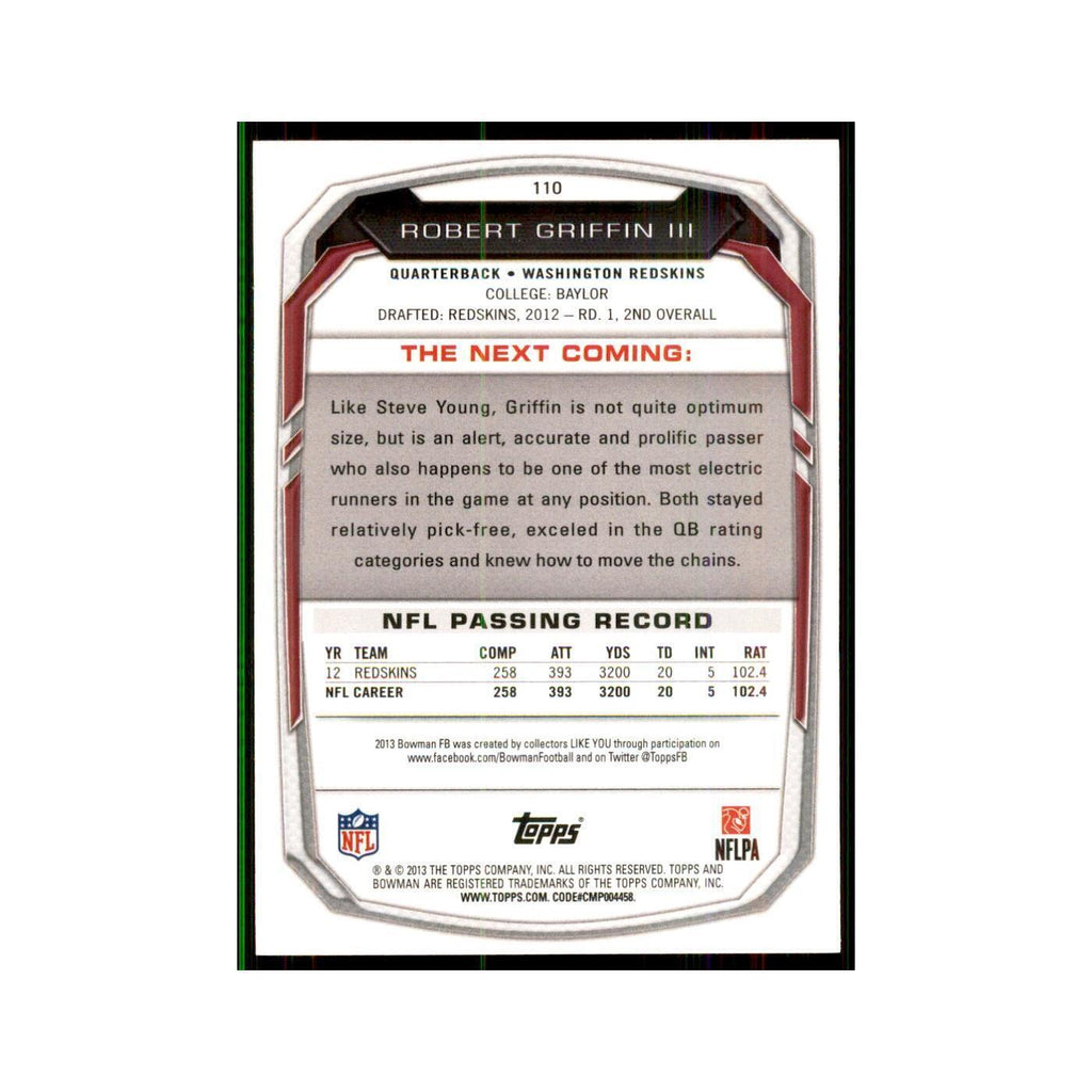 2013 Bowman Robert Griffin III #110