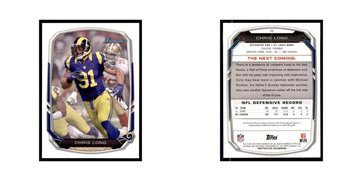 2013 Bowman Chris Long #22