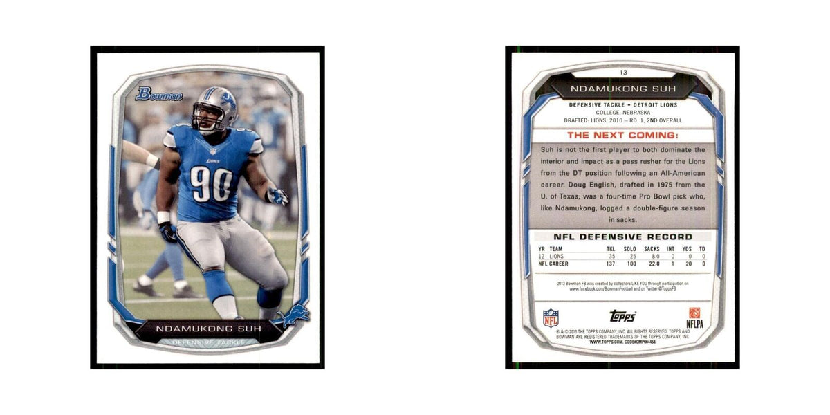 2013 Bowman Ndamukong Suh  #13