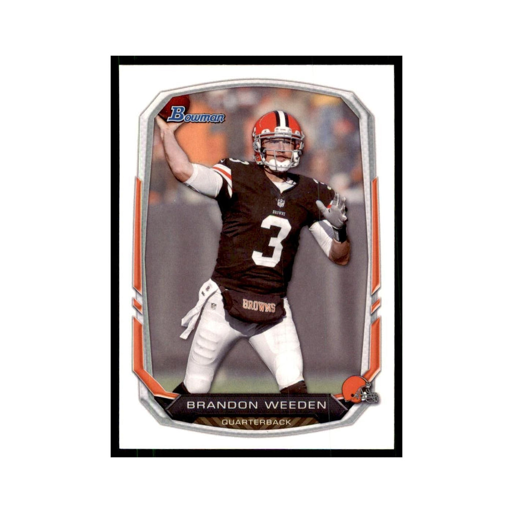 2013 Bowman Brandon Weeden Football Cards #92