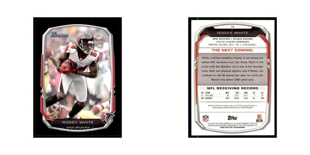2013 Bowman Roddy White  #53