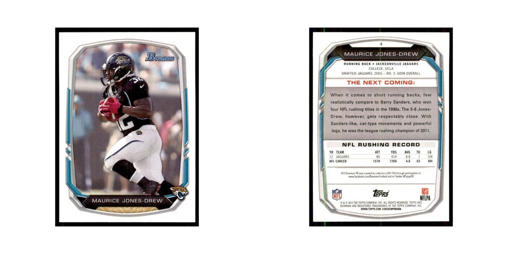 2013 Bowman Maurice Jones-Drew Jacksonville