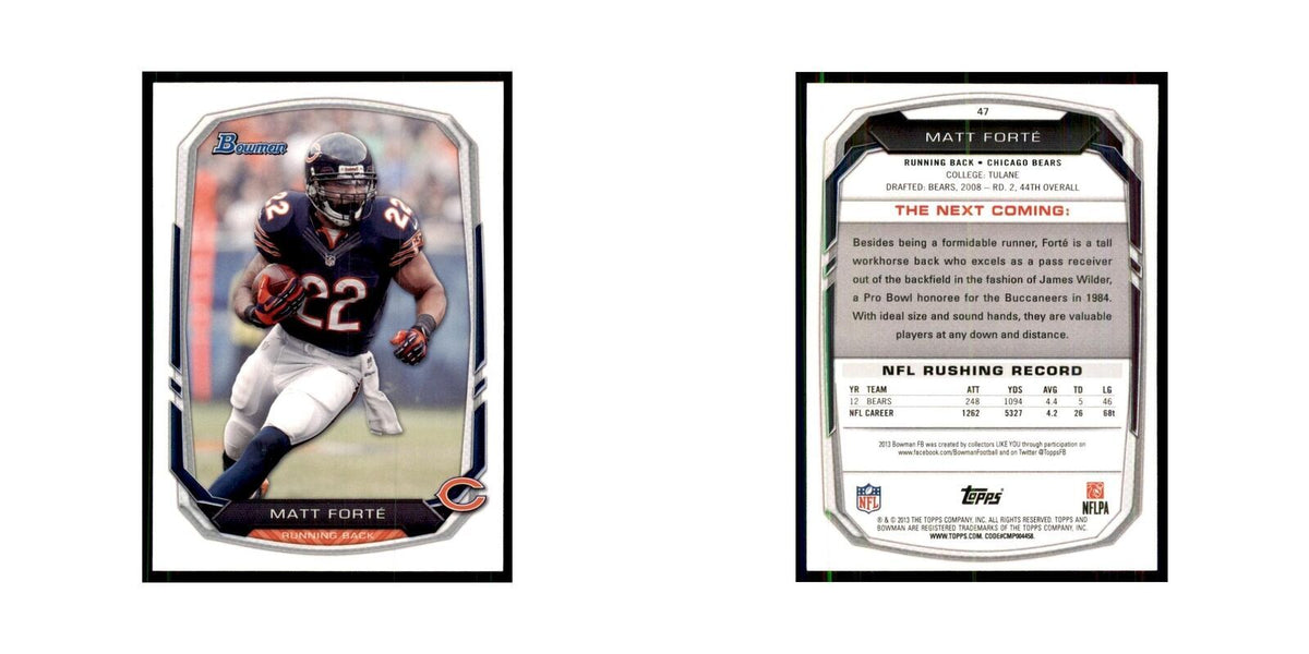 2013 Bowman Matt Forte #47