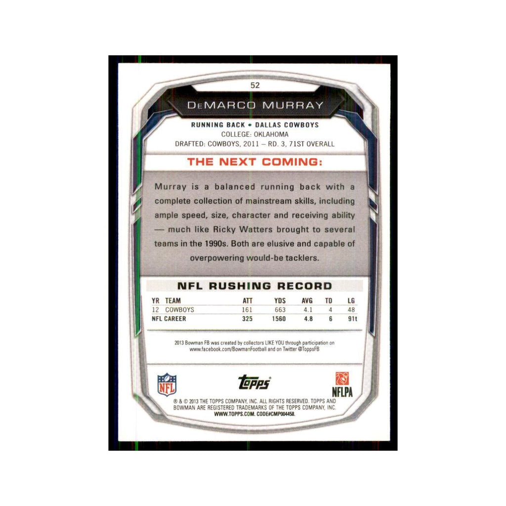 2013 Bowman DeMarco Murray  #52