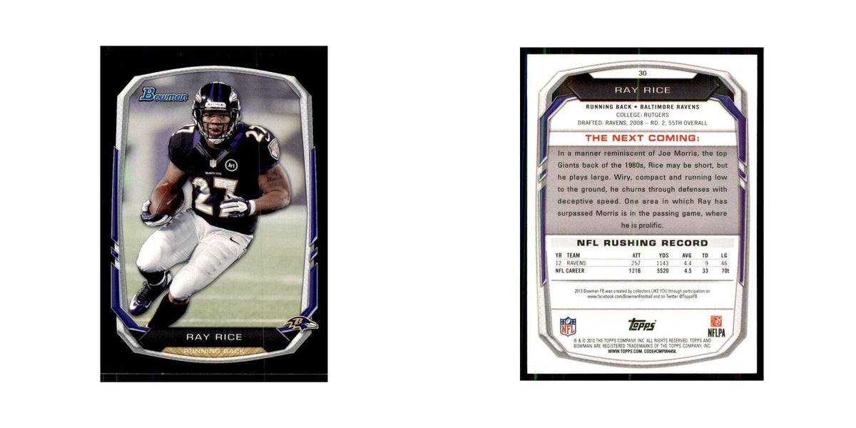 2013 Bowman Ray Rice #30
