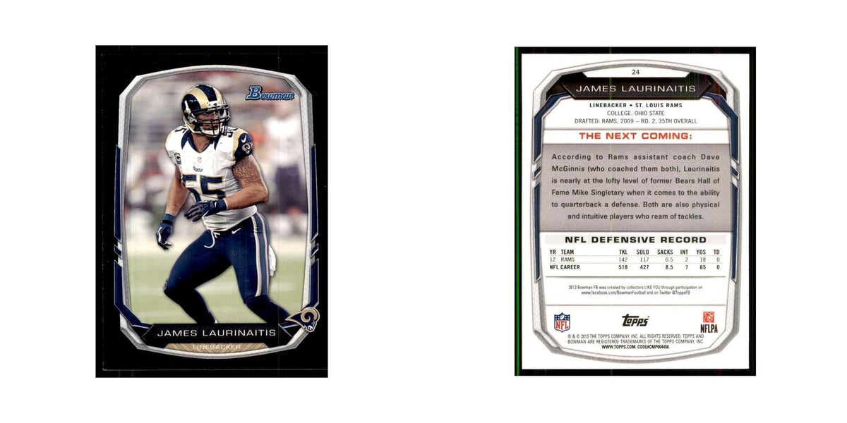2013 Bowman James Laurinaitis #24