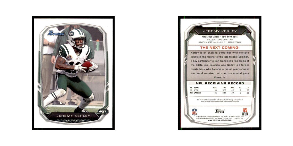 2013 Bowman Jeremy Kerley #36