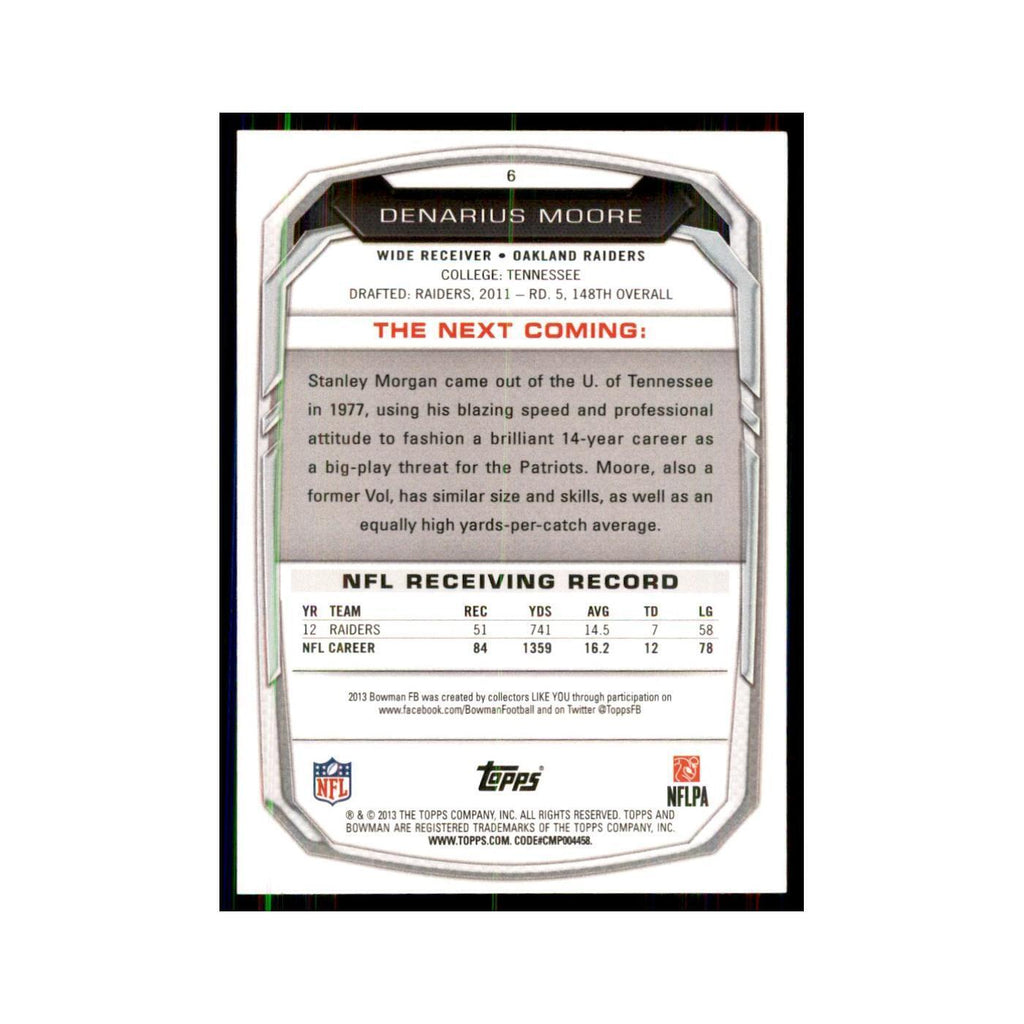2013 Bowman Denarius Moore  #6