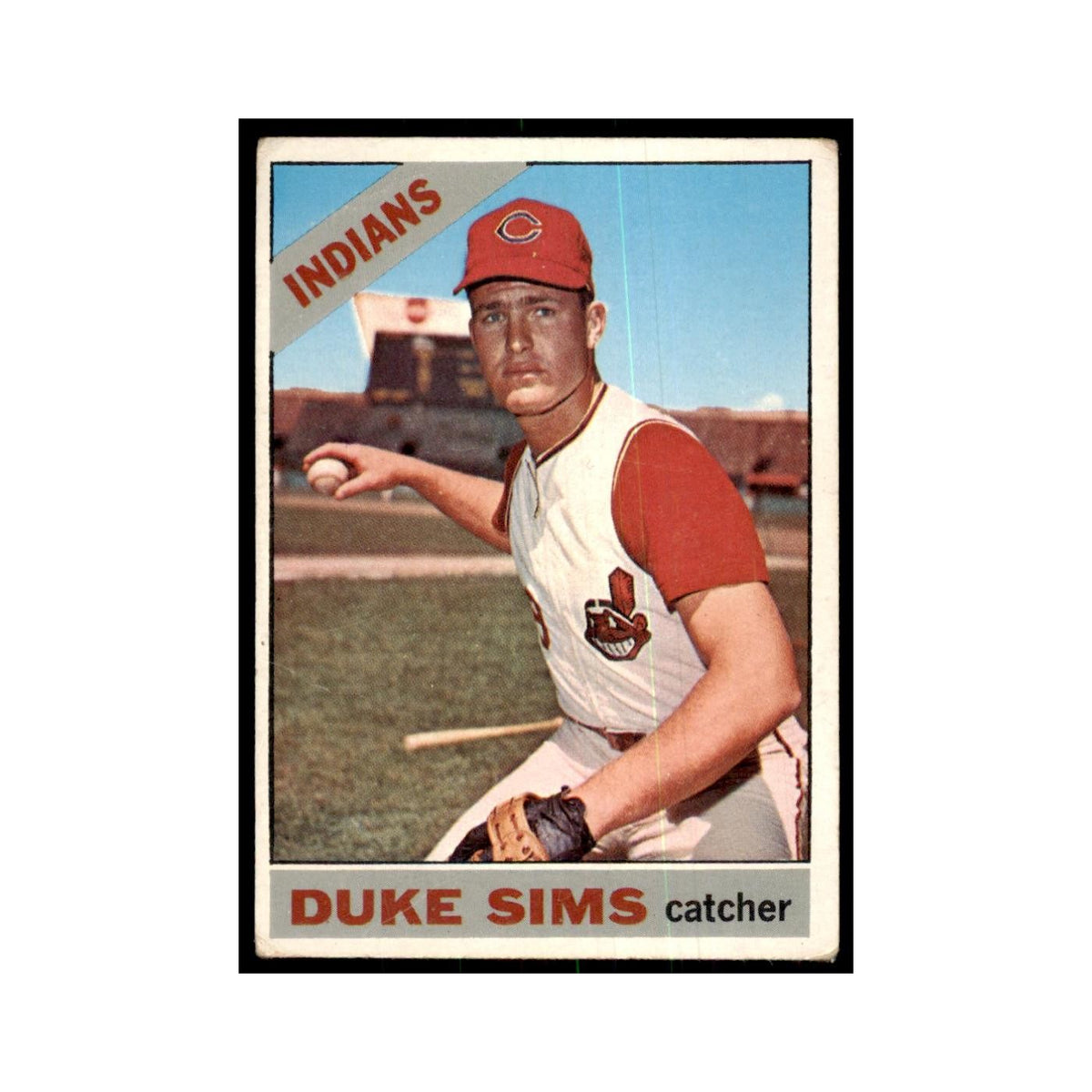 1966 Topps (damaged) Duke Sims Baseball Cards #169
