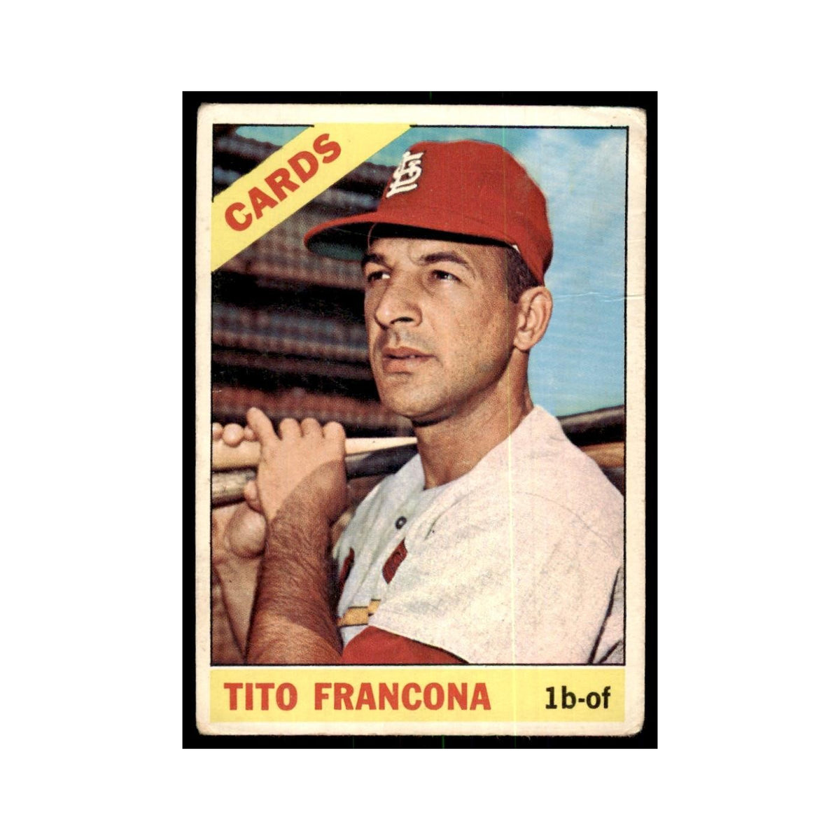 1966 Topps (damaged) Tito Francona Baseball Cards #163