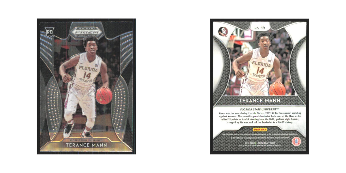 2019 Panini Prizm Draft Terance Mann RC Florida State Seminoles #49