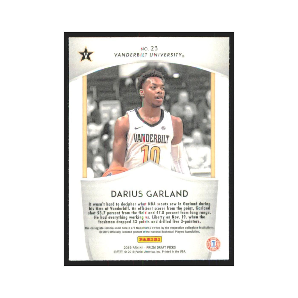 2019 Panini Prizm Draft Darius Garland Vanderbilt Commodores #23