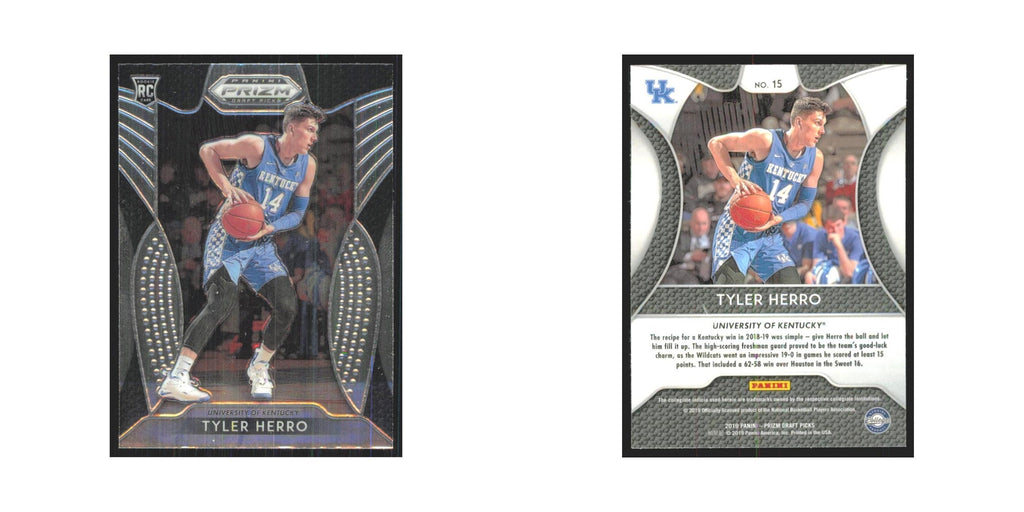 2019 Panini Prizm Draft Tyler Herro RC Kentucky Wildcats #15