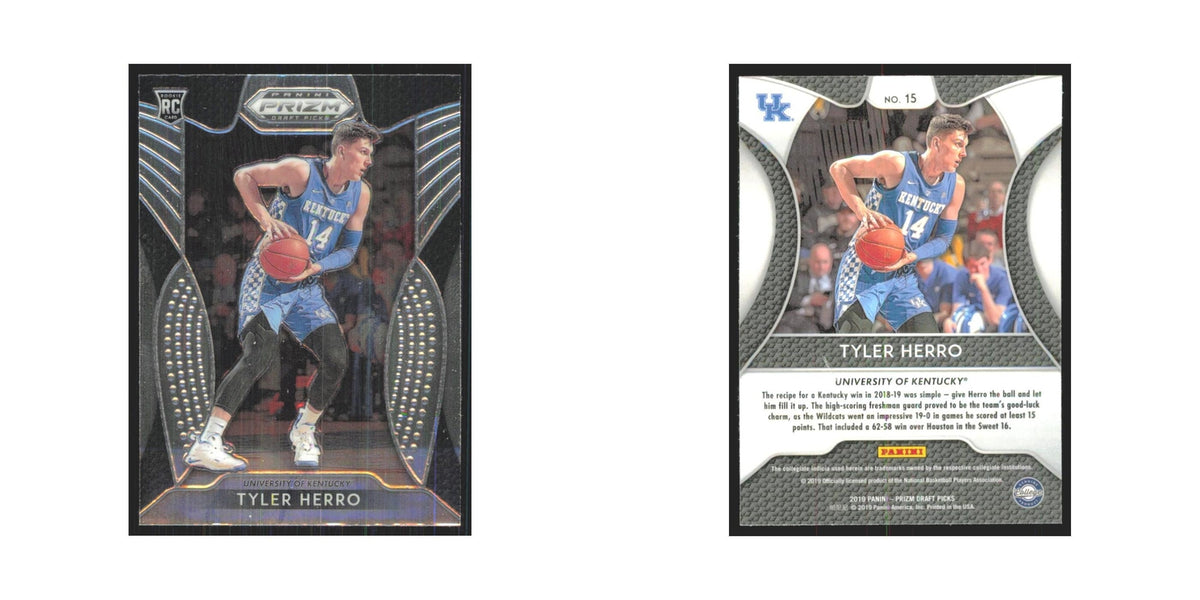 2019 Panini Prizm Draft Tyler Herro RC Kentucky Wildcats #15