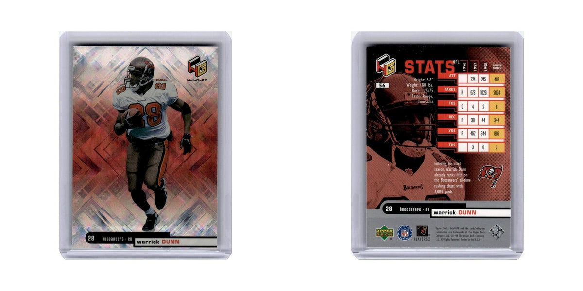 Warrick Dunn 1999 Upper Deck HoloGrFX #56 Tampa Bay Buccaneers Football Card NM