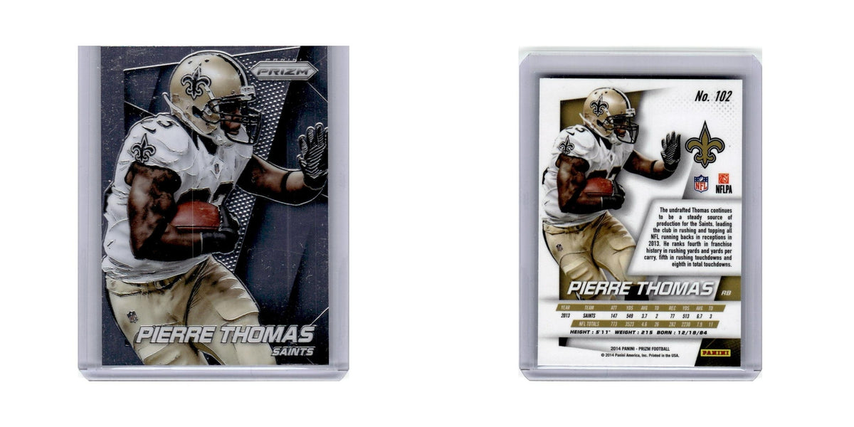 Pierre Thomas 2014 Panini Prizm #102 New Orleans Saints Football Card NM