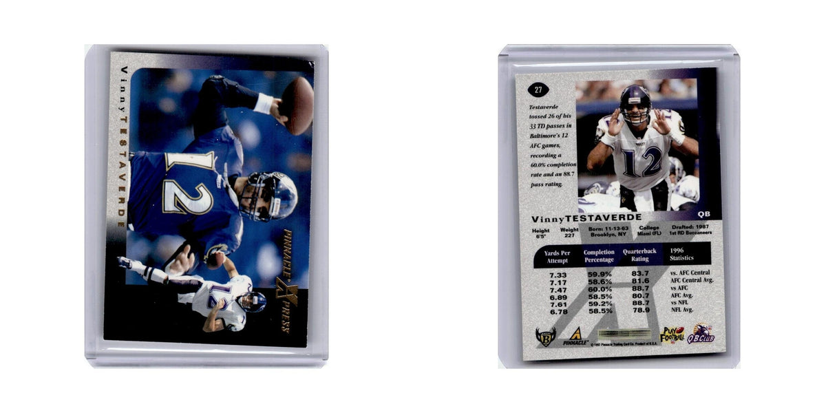 Vinny Testaverde 1997 Pinnacle X-Press #27 Baltimore Ravens Football Card NM