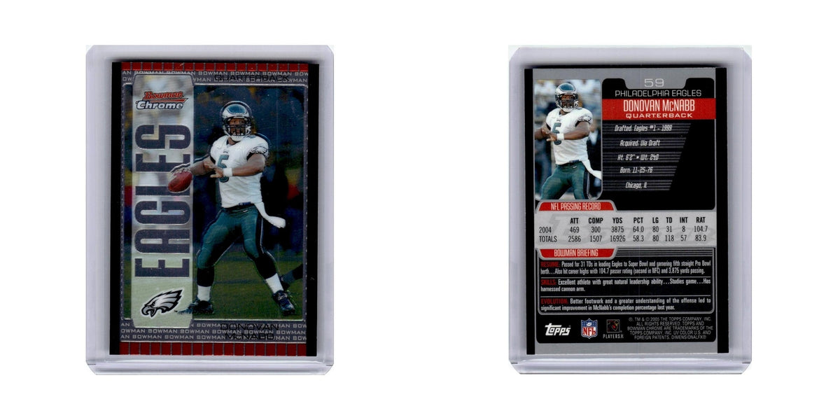 Donovan McNabb 2005 Bowman Chrome #59 Philadelphia Eagles Football Card NM