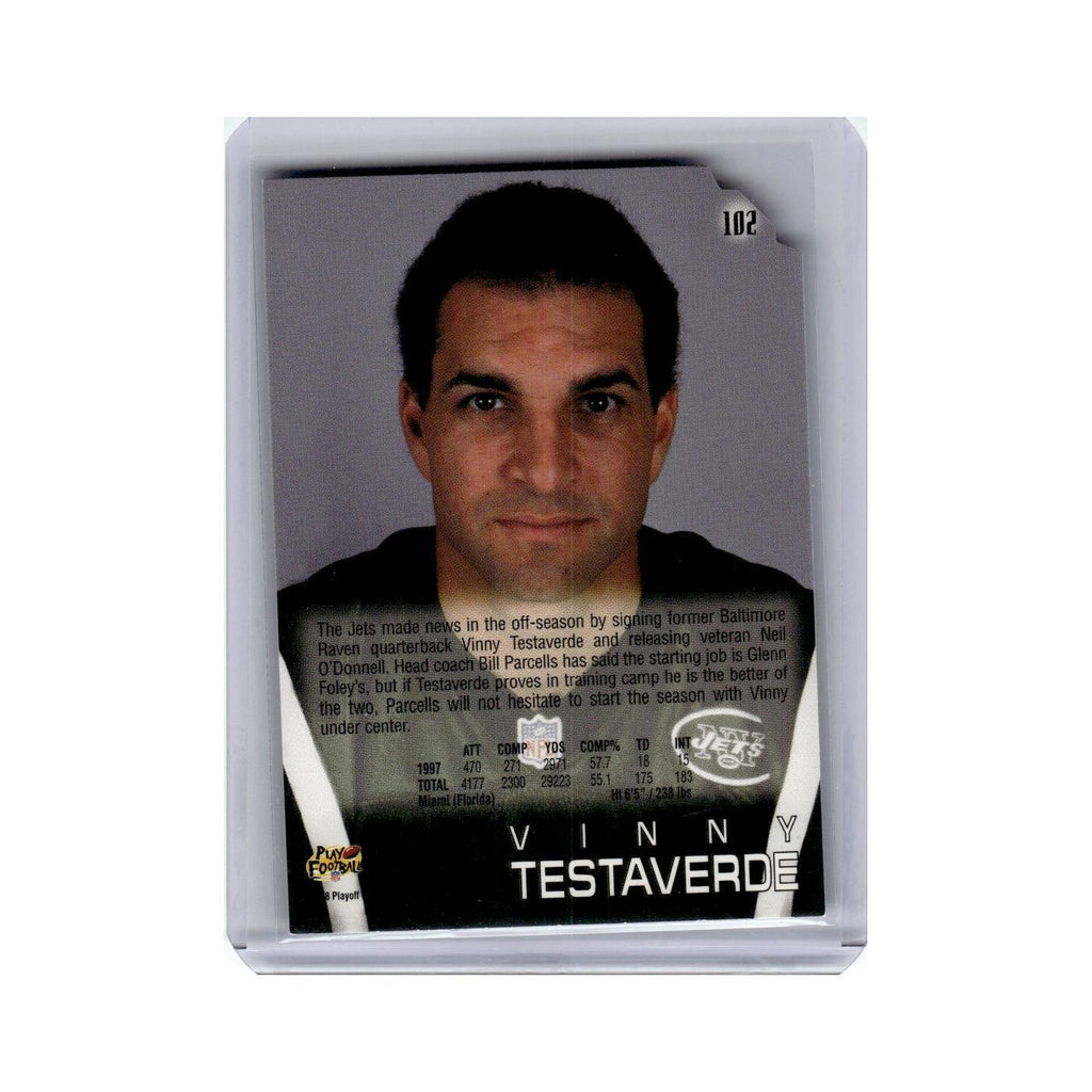 Vinny Testaverde 1998 Playoff Absolute #102 New York Jets Football Card NM