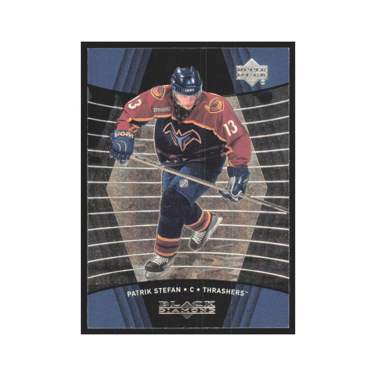 Patrik Stefan 1999 Upper Deck Black Diamond #5 Atlanta Thrashers Hockey Card NM