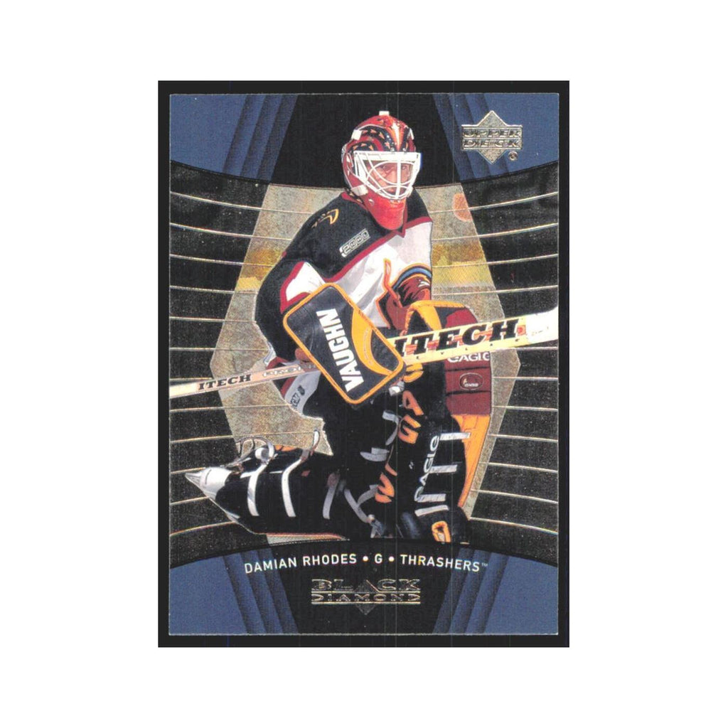 Damian Rhodes 1999 Upper Deck Black Diamond #4 Atlanta Thrashers Hockey Card NM