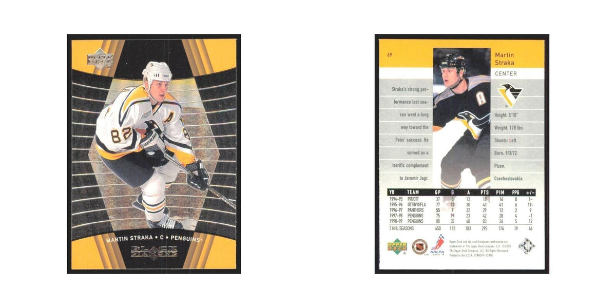Martin Straka 1999 Upper Deck Black Diamond #69 Pittsburgh Penguins NM