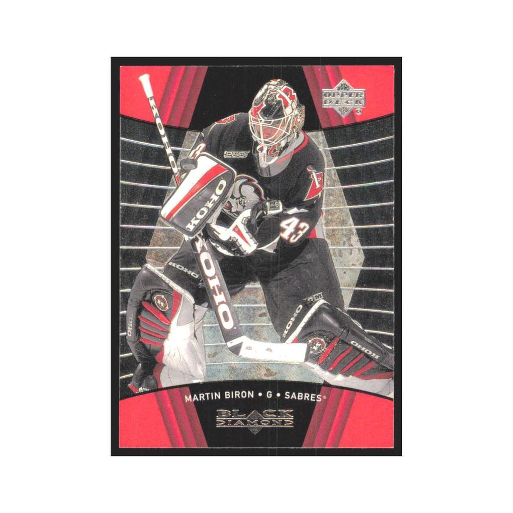 Martin Biron 1999 Upper Deck Black Diamond #14 Buffalo Sabres Hockey Card NM