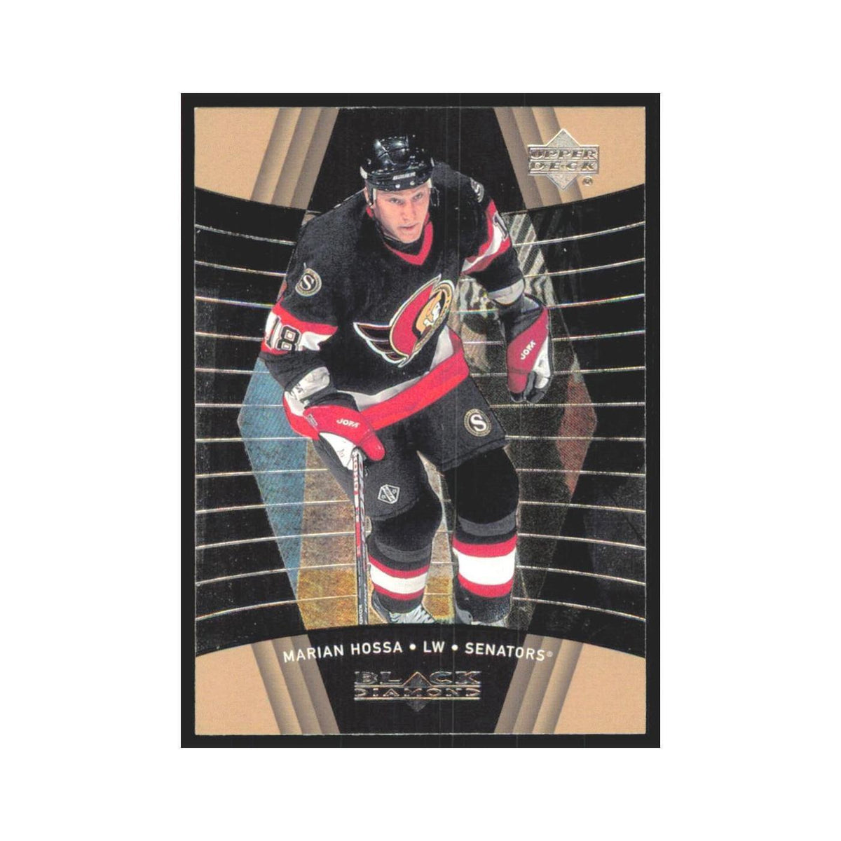 Marian Hossa 1999 Upper Deck Black Diamond #59 Ottawa Senators Hockey Card NM