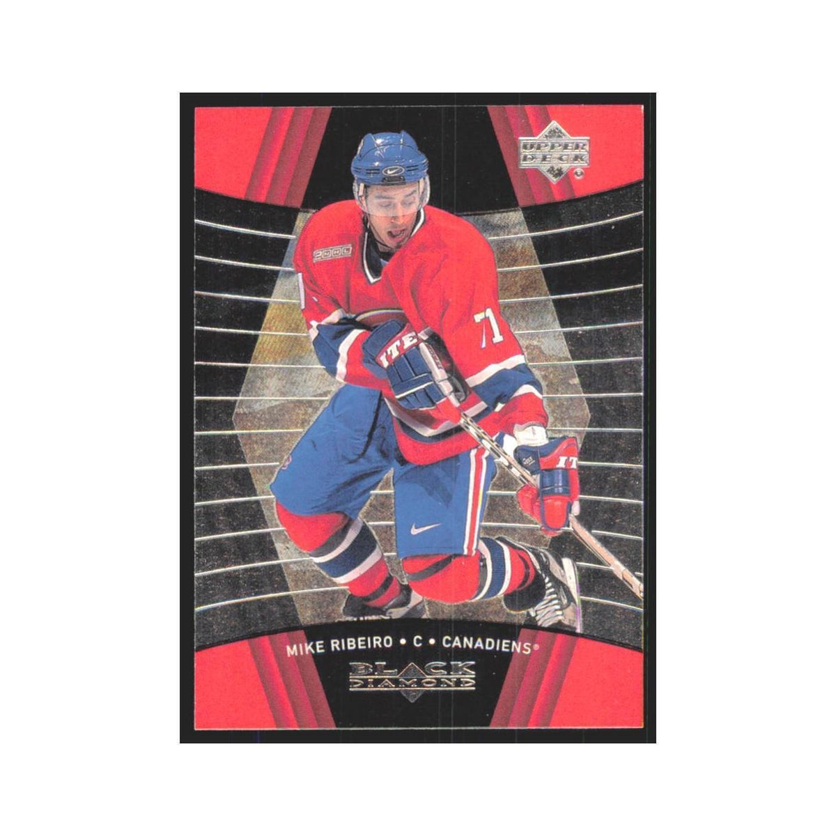 Mike Ribeiro 1999 Upper Deck Black Diamond #47 Montreal Canadiens Hockey Card NM