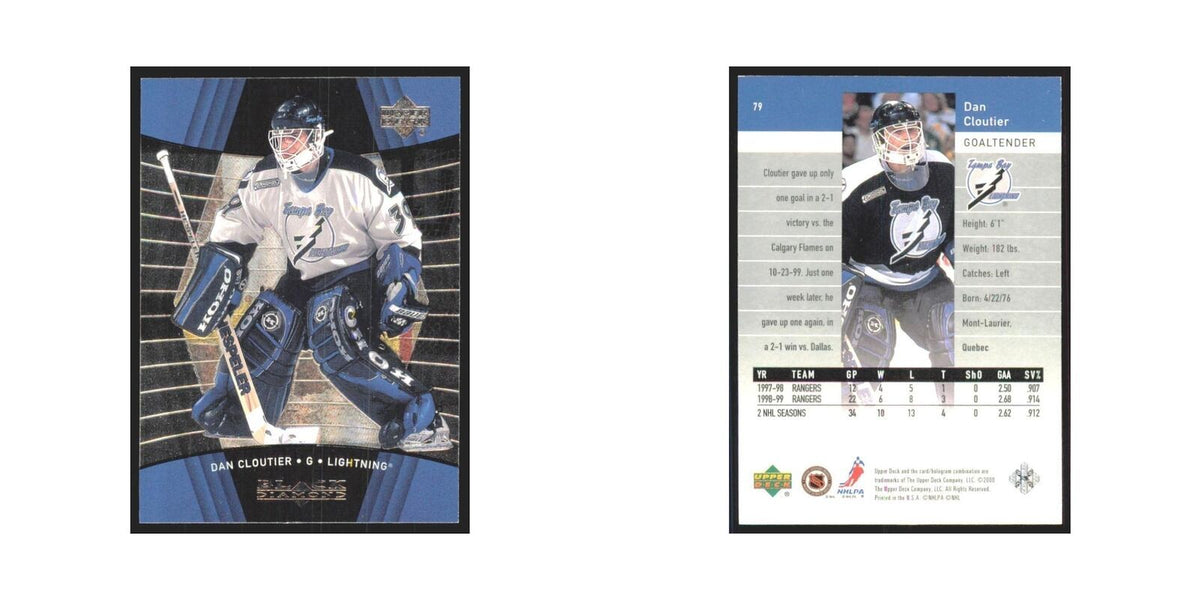 Dan Cloutier 1999 Upper Deck Black Diamond #79 Tampa Bay Lightning NM