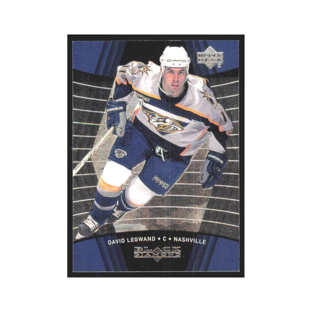 David Legwand 1999 Upper Deck Black Diamond #49 Nashville Predators NM