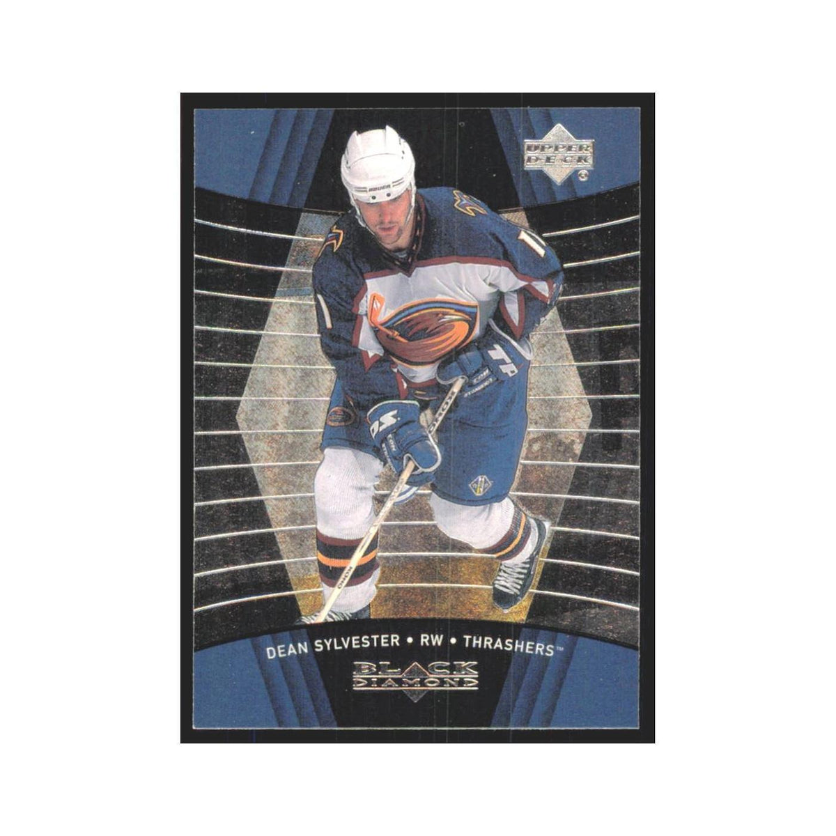 Dean Sylvester 1999 Upper Deck Black Diamond #6 Atlanta Thrashers Hockey Card NM