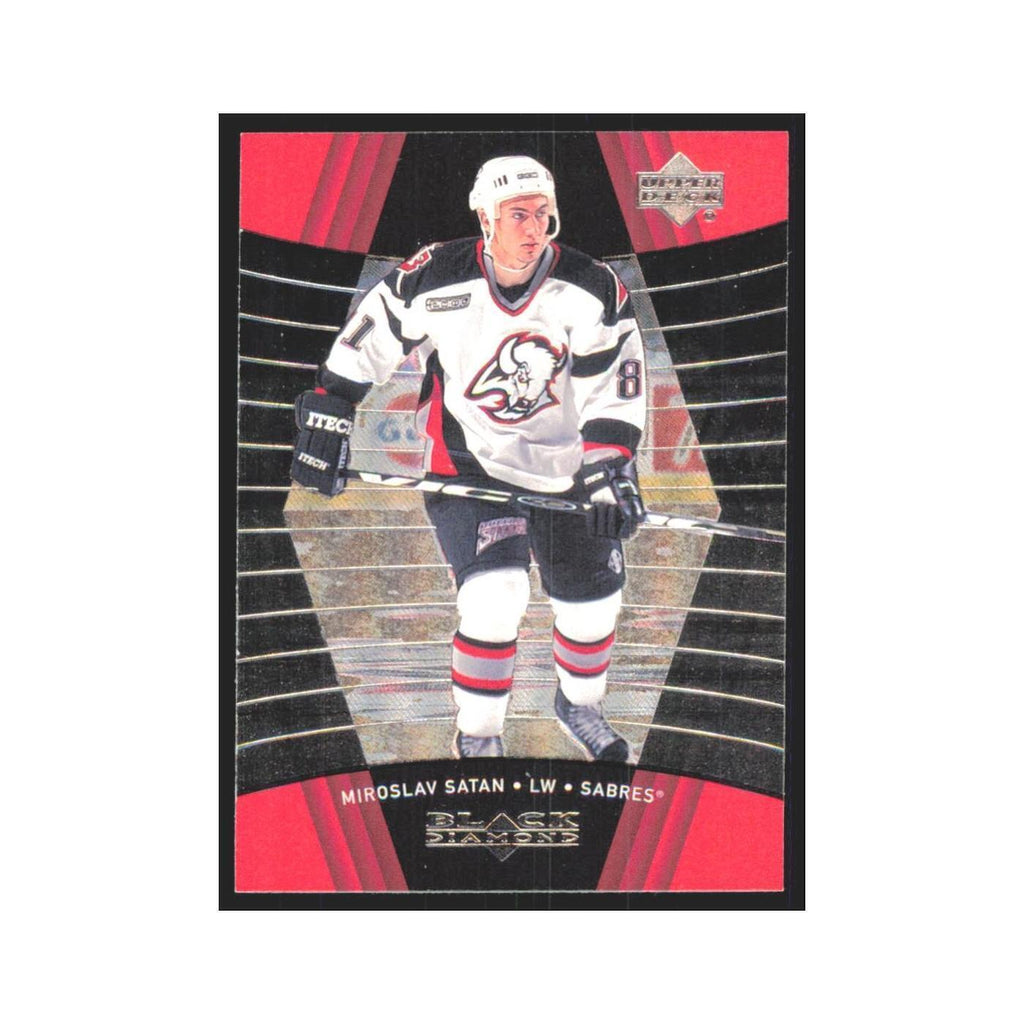 Miroslav Satan 1999 Upper Deck Black Diamond #13 Buffalo Sabres Hockey Card NM